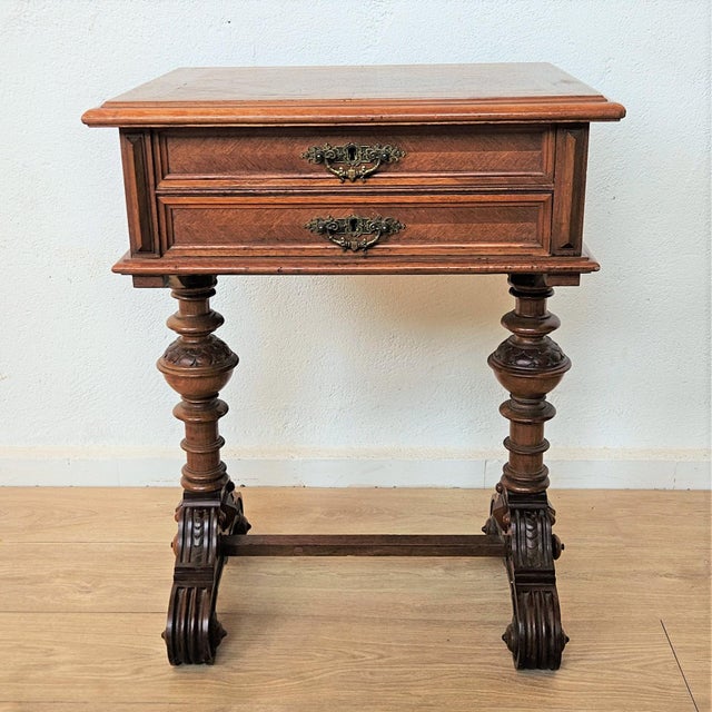 Antique Wilhelminian Sewing Box with Drawers For Sale - Image 14 of 14