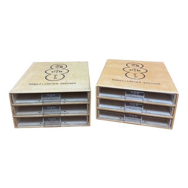 Storage Boxes from Thiriez and Cartier-Bresson, 1950, Set of 2 For Sale