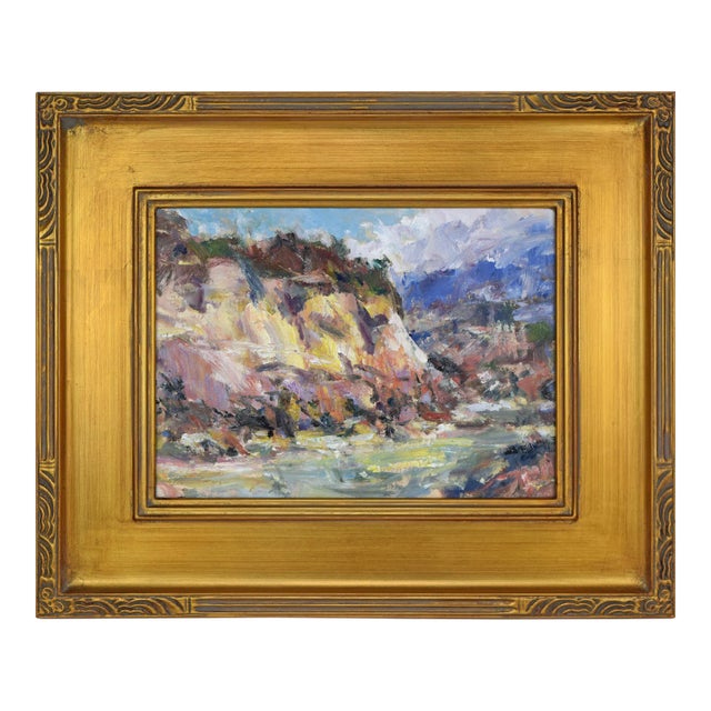 Contemporary Southwestern Canyon Landscape Oil Painting For Sale