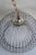 Mid 20th century chrome bird cage style swag / pendant light. Like New! Round cage form with curled in lower edge. Missing...