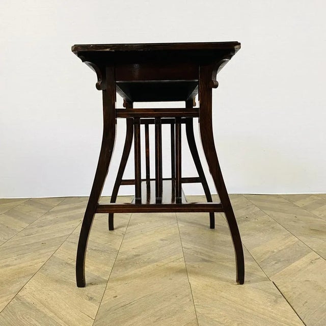 Victorian Inlaid Rosewood Two-Tier Side Table, 1880s For Sale - Image 4 of 14