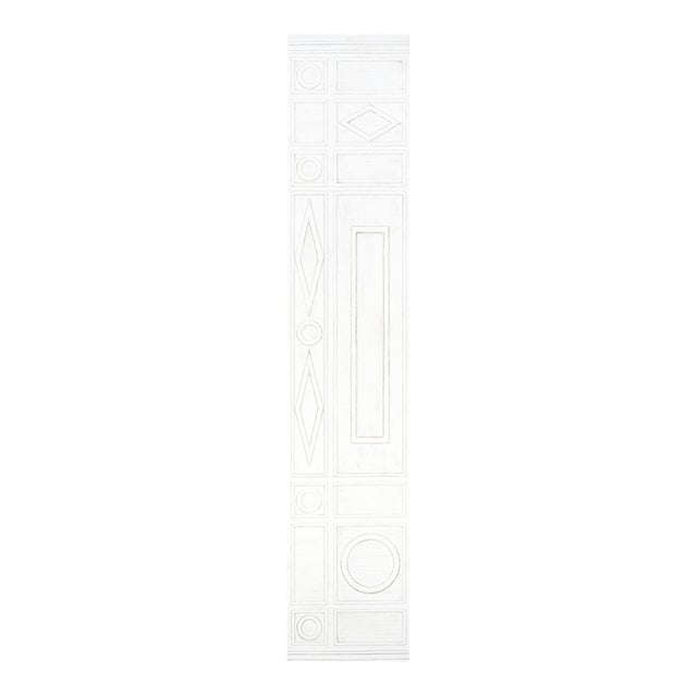 Schumacher X Mary McDonald Swedish Manor Panel B in White For Sale