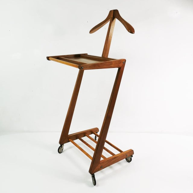 Mid-Century Modern Modernist Butler Coat Rack from Opal Möbel, Germany, 1950s For Sale - Image 3 of 16