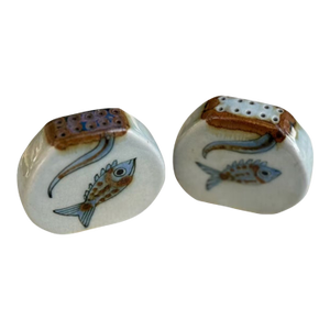 1960s Tonala Folk Art Ceramic Salt & Pepper Shakers