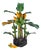 Mid-Century Hand-Carved Wooden Banana Tree Sculpture, South America, 1950s For Sale