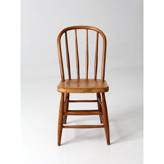 Antique Windsor Bow Back Side Chair For Sale - Image 12 of 16