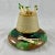 A Wedgwood Majolica earthenware pottery match holder and striker, Staffordshire, England – circa 1869. For the hearth,...