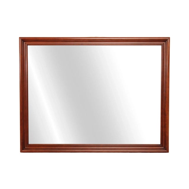Solid Cherry Frame Rectangular Wall Mirror For Sale - Image 12 of 12