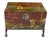 Chinoiserie Painted Chinese Trunk Chest on Stand Table For Sale - Image 4 of 4