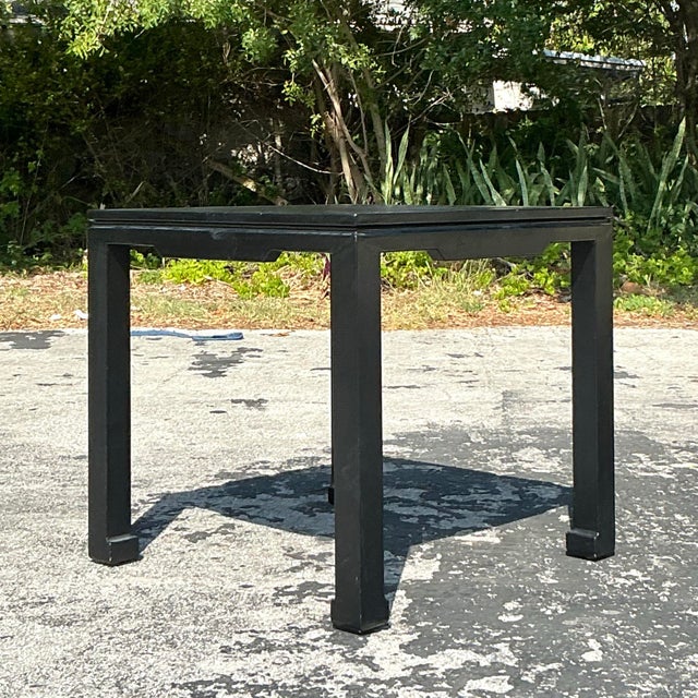 Vintage Boho Faux Lizard Game Table For Sale - Image 10 of 11