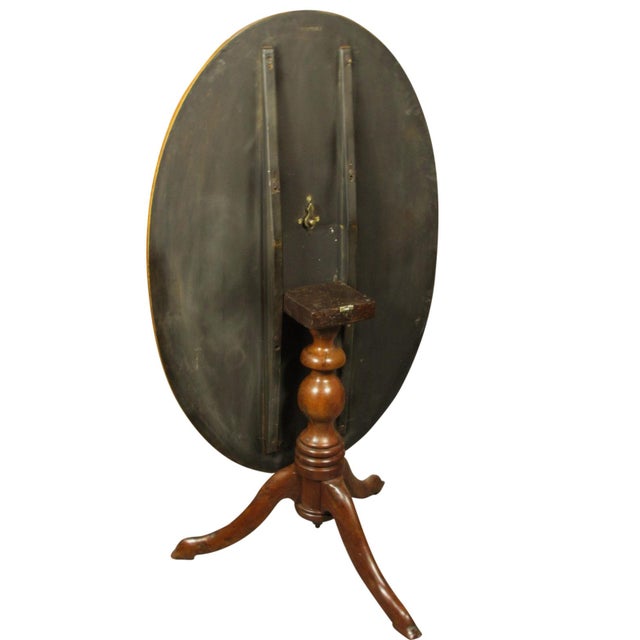 Wood 19th-C. English Inlaid Tea Table For Sale - Image 7 of 8