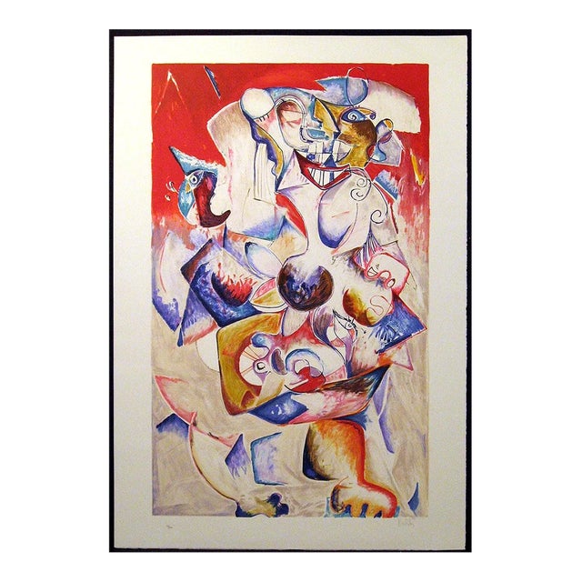 Alexandra Nechita "Spring Love" Signed Lithograph For Sale