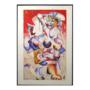 Alexandra Nechita "Spring Love" Signed Lithograph