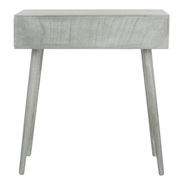 Two Drawer Console in Slate Grey For Sale - Image 4 of 9