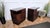Art Deco Italian Nightstands in Wood and Black Glass Top, 1940s, Set of 2 For Sale - Image 10 of 11