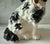Black Antique Staffordshire Style Ceramic Spaniel Figurine For Sale - Image 8 of 12