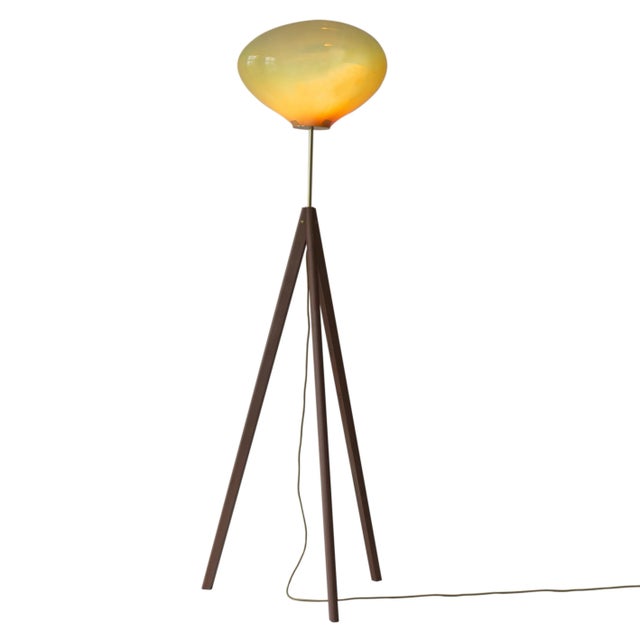 Contemporary Stati X Amber Iridescent Floor Lamp by Eloa For Sale - Image 3 of 8