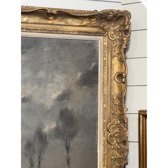 19th Century Belgian Flemish Oil on Canvas For Sale - Image 12 of 14