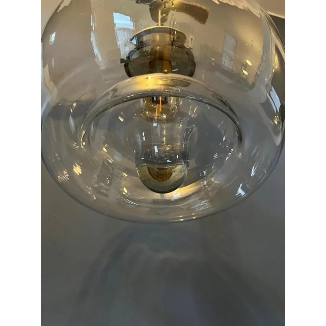 Vintage Mid-Century Modern Glass Lamp by Doria Leuchten For Sale - Image 8 of 10