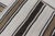 Vintage Turkish Kilim Rug With Ivory, Brown and Dark Stripe Bands For Sale - Image 11 of 11