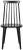 Modern 17''H Spindle Side Chair - Black - a Pair For Sale - Image 3 of 6