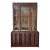 Vintage MCM Tobago Style Lighted China Cabinet For Sale