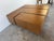 1980s Postmodern Laminated Tortoiseshell & Brushed Steel Plinth Base Coffee Table on Wheels For Sale - Image 11 of 12