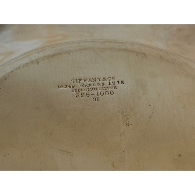 Vintage Pair of Tiffany & Co. Sterling Silver Small Plates For Sale - Image 6 of 7