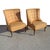 Hollywood Regency 1950s Hollywood Regency Button Tufted Slipper Chairs - a Pair For Sale - Image 3 of 6