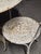 White Wrought Iron Garden Table and Chairs, 1930s, Set of 5 For Sale - Image 8 of 12