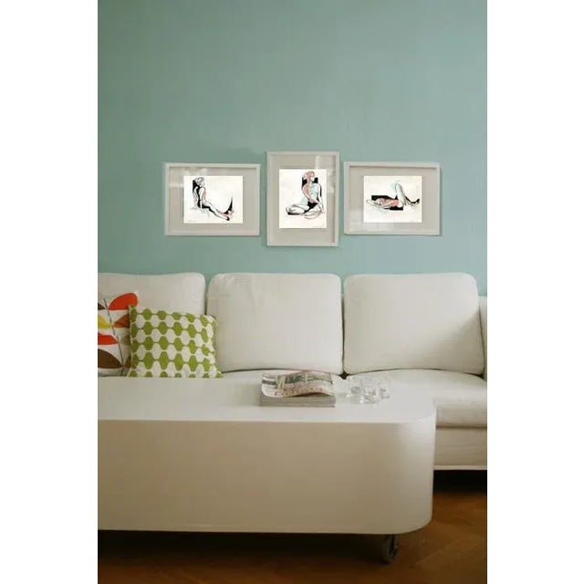 Abstract Semi Abstract Figurative Collage, Recline by Kathleen Ney For Sale - Image 3 of 3