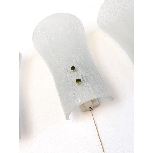 1960s Murano Glass Wall Sconces from Doria, 1960s, Set of 3 For Sale - Image 5 of 9