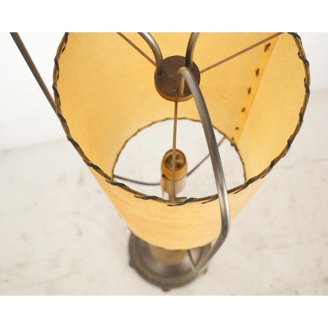 Metal Mid 20th Century Restored Mid Century Modern Floor Lamp For Sale - Image 7 of 10