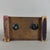 Vintage Double Inkwell Desk in Carved Wood with Glass Trays, 1940s For Sale - Image 6 of 12