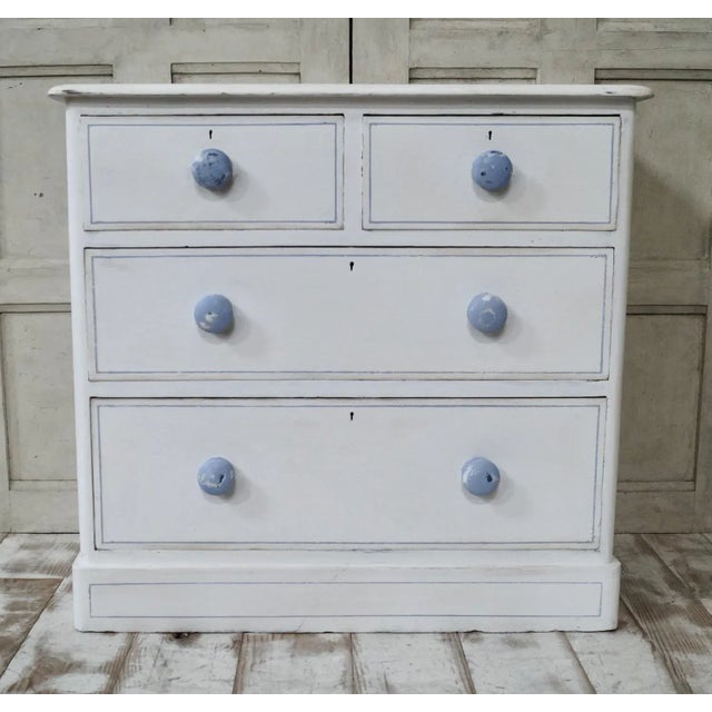 Victorian Painted Chest of Drawers, 1890s For Sale - Image 6 of 6