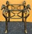 2000 - 2009 5 Piece Equestrian Horse Heads Jacques Adnet Hermes Style Iron Dining Set For Sale - Image 5 of 13