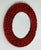 Large Red Ceramic Mirror by Oswald Tieberghien, 1970s For Sale - Image 9 of 18