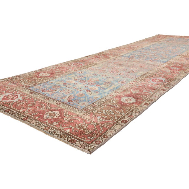 79652 Antique Persian Bijar Rug, 04'02 x 13'10. The Royal Passage: Late 19th Century Persian Bijar Masterpiece of...