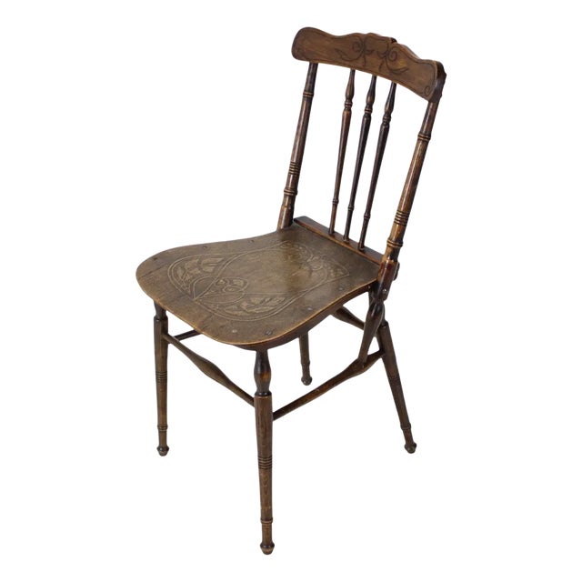 Wooden Chair, Czechoslovakia, 1910s For Sale