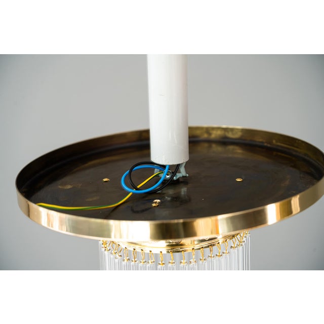 Art Deco Ceiling Lamp with Glass Sticks, Vienna, 1920s For Sale - Image 6 of 13