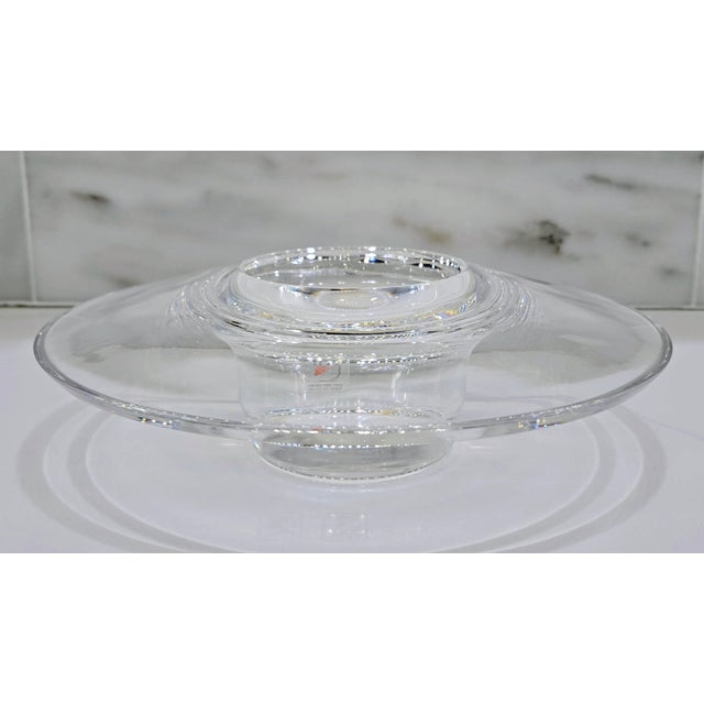 Marked Italian crystal decorative bowl by Colle, crafted in Colle di Val d’Elsa, Tuscany’s historic crystal‑making center....