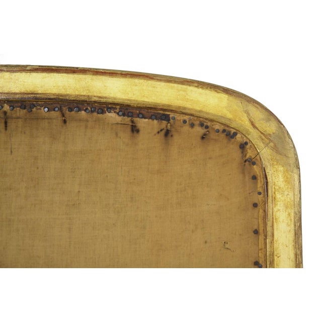 French Louis XVI Style Carved Giltwood Fire Screen C. 1900 For Sale - Image 16 of 17