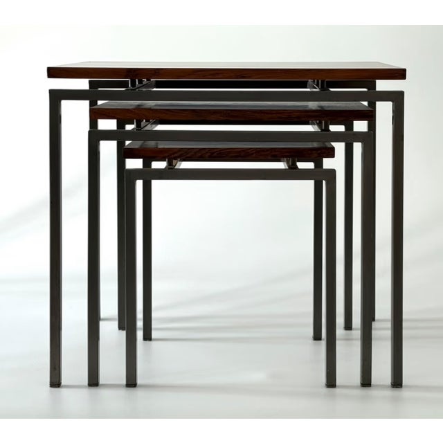 Vintage Nesting Tables by C. Braakman for Pastoe, 1960s, Set of 3 For Sale - Image 6 of 8