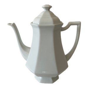 Limoges France White Coffee/Tea Pot "Mint" Condition Vintage