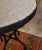 16" Moroccan White Mosaic Dining Table For Sale - Image 4 of 7