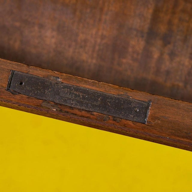 Wood Antique Bookcase with Cut Glass For Sale - Image 7 of 16