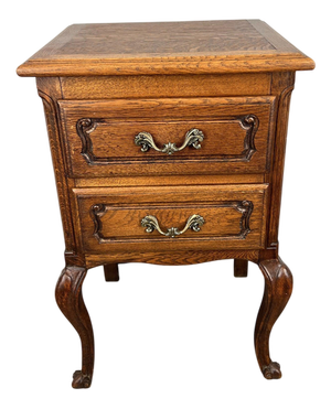 Louis XVI Bedside Table in Oak