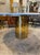 Large Polished Bronze & White Marble Top "Anello" Dining Table by Brueton For Sale - Image 9 of 16