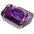 Murano Vintage Murano Seguso Vetri d'Arte Sommerso Purple Blue Italian Art Glass Card Holder Ashtray Bowl For Sale - Image 4 of 7