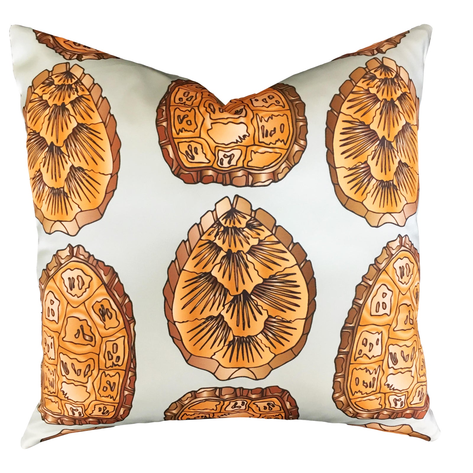 Turtle Shell Morning Mist Pillow Chairish